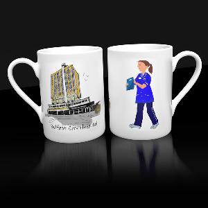 Belfast City Hospital - Blue Uniform Mug | Further Education Mugs | from Shona Donaldson DEV