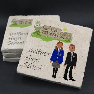Belfast High School Coaster