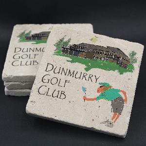 Dunmurry Golf Club Lady Golfer Coaster | Other Professional Mugs | from Shona Donaldson DEV