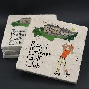Royal Belfast Golf Club Lady Golfer Coaster