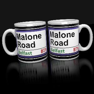Malone Road Modern Belfast Mug | Irish Writer Mugs | from Shona Donaldson DEV