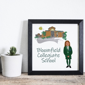 Bloomfield Collegiate School Framed Print | Jewellery | from Shona Donaldson DEV