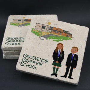 Grosvenor Grammar School Coaster